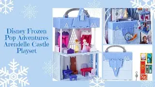 Disney Frozen Pop Adventures Arendelle Castle Playset with Handle, Including Elsa Doll, Anna Doll