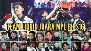 GAMEPLAY GILA! TIM LIQUID PH JUARA MPL PH S16! REAKSI STREAMER TEAM LIQUID PH VS AURORA GRAND FINAL!
