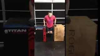Bar Dip (boxes and dumbbells)