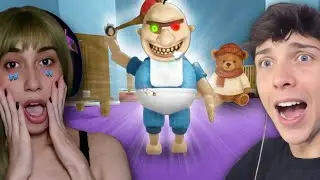 😱 O BEBÊ FEIO GIGANTE QUASE PEGOU A GENTE! | Roblox - Bibi Tenebroza