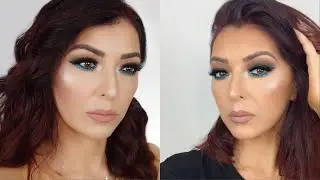 SMOKEY EYES WITH TEAL LINER ACCENT