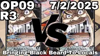 [OP09] POV Black Teach Mirror Match R3 | One Piece TCG Gameplay