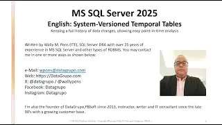 MS SQL Server :: English: System-Versioned Temporal Tables