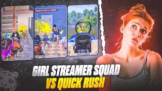 Quick Rush Vs Girl's Streamer Squad 🔥 Aggressive 1v4 Clutches In Bgmi 3.3 Update | Iqoo Neo 7 Pro |