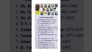 List of President of india 🇮🇳👈👍#education  #generalknowledgetest #gktest @sai-ms7