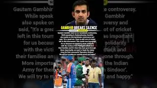 Gautam Gambhir on No Handshake Controversy IND vs PAK Asia Cup 2025 #gautamgambhir #indvspak