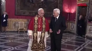 La visita di PAPA LEONE XIV al Quirinale da MATTARELLA