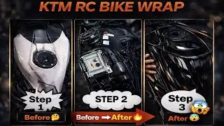 Before & After😱|| KTM RC Bike Wrap🔥Il Fuel Tank wrap💥|| transformation🤯#ktm #modification#viral