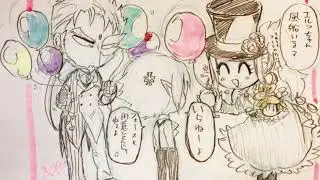 Nanbaka (syo) sho futamata paper drawing version #2 ナンバカ