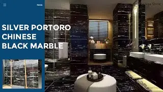 Silver Portoro Chinese Black Marble | Black Marble #georgestones