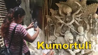 Kumortuli - A full making of Durga Idols I The unique traditional Durga Puja in Kolkata