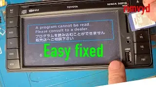 Toyota TNS510 Program cannot be read,Please consult to a dealer.
