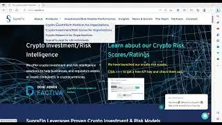 SupraFin Crypto Risk Scores/Ratings Demo