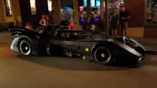 Batman having a beer