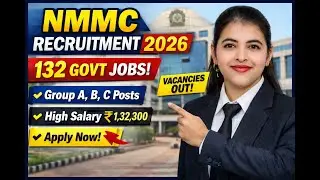 &ldquo;NMMC Recruitment 2026 😍 132 Vacancies OUT | Group A B C Govt Jobs | Apply Fast!&rdquo;