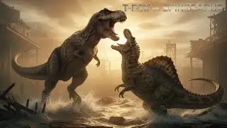 Eggsteroid 20: T-Rex vs Spinosaurus | Epic Dinosaur Battle in the Shallows