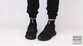 Adidas Tubular Doom PK Triple Black On feet Video at Exclucity