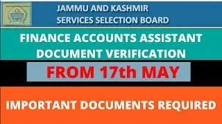 FAA DV List Out| How To Fill DV Checklist Form| Important Documents| #jkssbfaalist