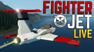 Lets Build A FIGHTER JET LIVE Stormworks Search and Destroy!