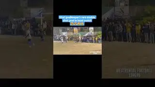 Viral goalkeeper's rare double shot goal in local matches. #goal