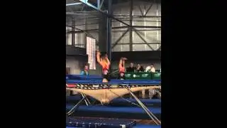 Mackenzie Jones and Montana Campbell U13 Trampolining synchro