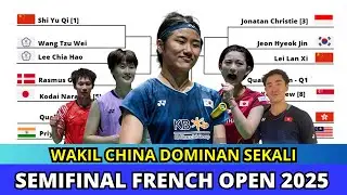 CHINA! JADWAL SEMIFINAL FRENCH OPEN 2025 HARI INI #frenchopen2025