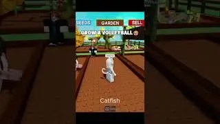 Volleyball in grow a garden 😂 #growagarden #roblox #usa