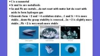 AP Chem Representative Elements