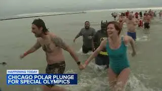 Chicago Polar Plunge 2024: Thousands brave frigid Lake Michigan