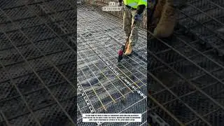 Rebar Fixing Process Using Automatic Rebar Tying Tool #shorts