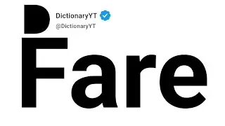 Fare Meaning In French