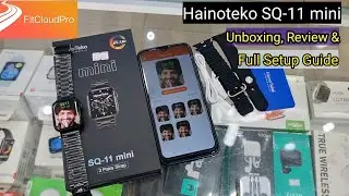 Hainoteko SQ 11 mini Smart Watch Unboxing, Feature's & Connection Guide