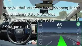 Open Pilot 0.8.5 + Honda Clarity PHEV + Proxy Board