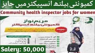 Apply Now! 20,000 Community Health Inspector Jobs Announced by Maryam Nawaz