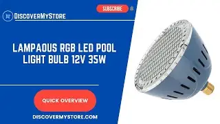 LAMPAOUS RGB LED Pool Light Bulb 12 Volt 35 Watt
