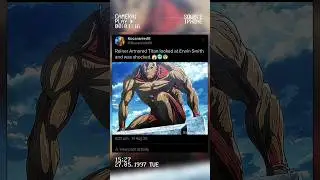Reiner Armored Titan looked at Erwin Smith and was shocked.😱🥶😨 #edit #shortvideo #reiner #erwin #aot