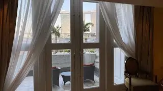 The Fullerton Hotel Singapore HERITAGE ROOM with Marina Bay Sands View Balcony , Walk through #203