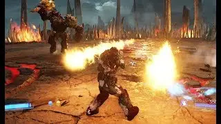 Doom - Epic Hell Guards boss fight in third person