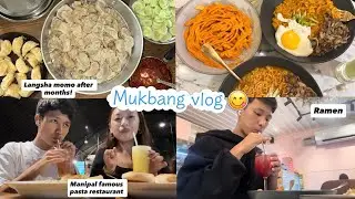 Mukbang vlog😋❤️||Manipal food spots||Tibetan vlogger #tibetanvlogger #food #manipal #nursingstudent 