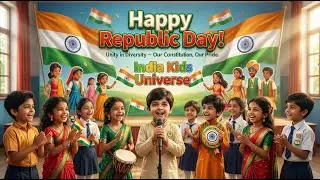 Republic Day Song for Kids 🇮🇳 | January 26 India | Constitution & Unity Song | India Kids Universe