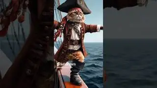 Pirate Cat story 💫#cat #aicats #catlovers #catshorts #funny #kitten #cute #pets #animals