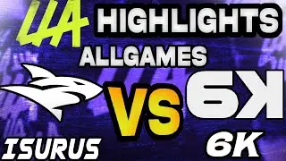 ISURUS VS SIX KARMA GAMES HIGHLIGHTS - LEAGUE OF LEGENDS - LLA PLAYOFFS RONDA 3