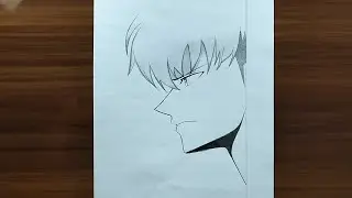 How To Draw Sung jin- woo from SOLO LEVELING | step by step anime drawing 