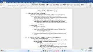 SP Lecture Video   Post WWI Notes #3