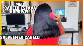  Meu Cabelo Estava Horrível e Ressecado Transformação com Hidratação e Nutrição