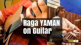 Kalyani : Raga Yaman on Guitar by Kapil Srivastava | Indian Classical Music | Learn, Lesson,Tutorial