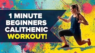 1 Minute Beginner Calisthenics Workout 💪 | No Equipment Full Body Routine for Starters!