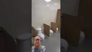 This toilet stall design is strange.