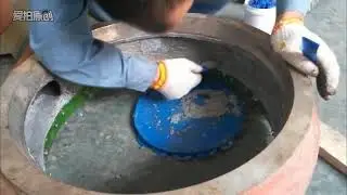 Video of typical application of repairing pump with our wear resistant coating
