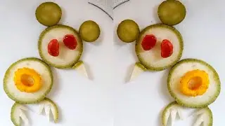 Vegetable Carving Birds | Animal Salad Decoration | Dhundul Vegetables Carving Garnish Ideas